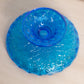 Vintage Medium Fenton Colonial Blue Glass Footed Dish