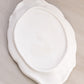 Vintage Medium Fostoria White Milk Glass Jenny Lind Cameo Tray