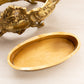Vintage Medium Gold Tone Brass Jardinière Planter with Floral Designs