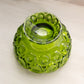 Vintage Medium Green Glass Moon and Star Footed Bowl