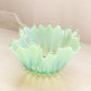 Vintage Medium Green Opalescent Glass Fostoria Heirloom Bowl