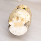 Vintage Medium Grey Cream Alabaster Owl Figurine