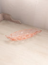 Vintage Medium Heisey Pink Glass Oblong Oval Shaped Dish