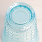 Vintage Medium Imperial Glass Light Blue Iridescent Block and Daisy Vase
