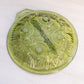 Vintage Medium Indiana Killarney Circular Green Glass Divided Dish