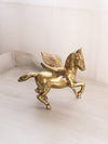 Vintage Medium Brass Pegasus Figurine