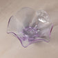 Vintage Medium Neodymium Purple Ruffled Bowl