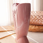 Vintage Medium Pink Ceramic Scroll Detail Vase