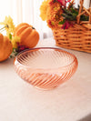 Vintage Medium Pink Depression Glass Optic Bowl