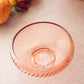 Vintage Medium Pink Depression Glass Optic Bowl