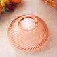 Vintage Medium Pink Depression Glass Optic Bowl