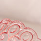Vintage Medium Pink Glass Moon and Star Footed Bowl