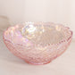 Vintage Medium Pink Iridescent Imperial Glass Bowl w/ Floral Designs