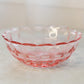 Vintage Medium Pink Scalloped Bowl with Square Details