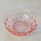 Vintage Medium Pink Scalloped Bowl with Square Details