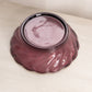 Vintage Medium Purple Glass Bowl with Swirl Design
