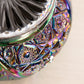 Vintage Medium Purple Iridescent Carnival Glass Bowl Scalloped Edge