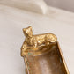 Vintage Medium Rectangular Brass Leopard Dish