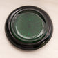 Vintage Medium Shallow Circular Dark Green Glass Dish