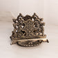 Vintage Medium Silver Tone Ornate Letter Napkin Holder