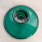Vintage Medium Teal Green Glass Candleholder with Circular Base