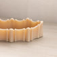 Vintage Medium Vulcan Oval Beige Milk Glass Dish