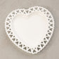 Vintage Medium White Milk Glass Heart Shaped Plate Dish