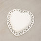 Vintage Medium White Milk Glass Heart Shaped Plate Dish