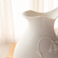 Vintage Metropolitan Museum of Art Bisque Porcelain Floral Pitcher