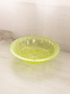 Vintage Metropolitan Museum of Art Large Vaseline Uranium Glass Bowl