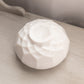 Vintage Milk Glass Cupped Scalloped Bowl
