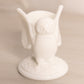 Vintage Milk Glass Glass Owl Toothpick Holder