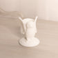 Vintage Milk Glass Glass Owl Toothpick Holder