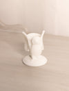 Vintage Milk Glass Glass Owl Toothpick Holder