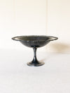 Vintage Oneida Silver Tone Compote with Floral Rim (Unpolished)