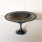 Vintage Oneida Silver Tone Compote with Floral Rim (Unpolished)