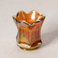 Vintage Orange Carnival Glass Toothpick Holder