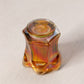 Vintage Orange Carnival Glass Toothpick Holder