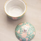 Vintage Otagirir Small White Pink Floral Ceramic Lidded Jar