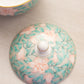 Vintage Otagirir Small White Pink Floral Ceramic Lidded Jar