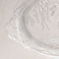 Vintage Oval Clear Glass Swan Tray