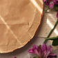 Vintage Oval Painting with Cream, Pink & Purple Flowers