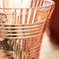 Vintage Pink Depression Glass Basket Weave Vase
