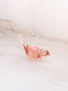 Vintage Westmoreland Glass Pink Glass Bird Figurine