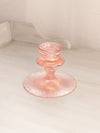 Vintage Pink Iridescent Stretch Glass Candleholder