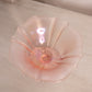 Vintage Pink Iridescent Stretch Glass Footed Dish
