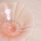 Vintage Pink Iridescent Stretch Glass Footed Dish