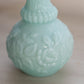 Vintage Portieux Vallerysthal Small Blue Milk Glass Floral Vase