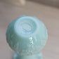 Vintage Portieux Vallerysthal Small Blue Milk Glass Floral Vase