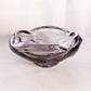 Vintage Purple Handblown Freeform Glass Ashtray Bowl